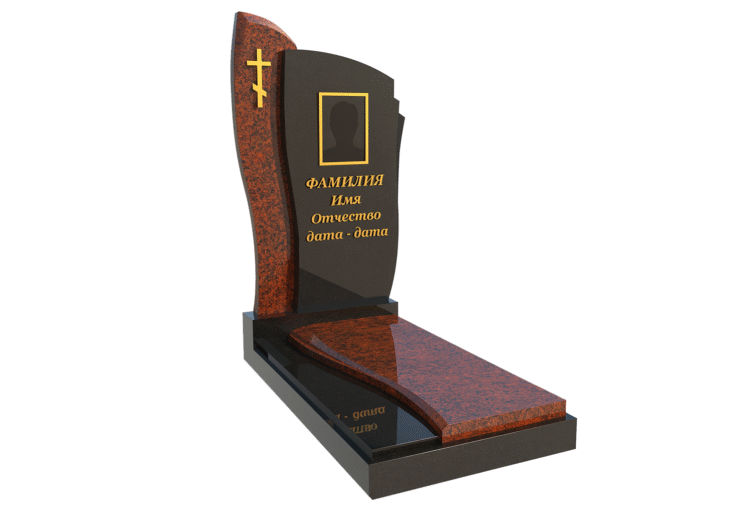 Комбинированный памятник из гранита купить в пинске