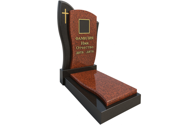 Комбинированный памятник из гранита купить в пинске