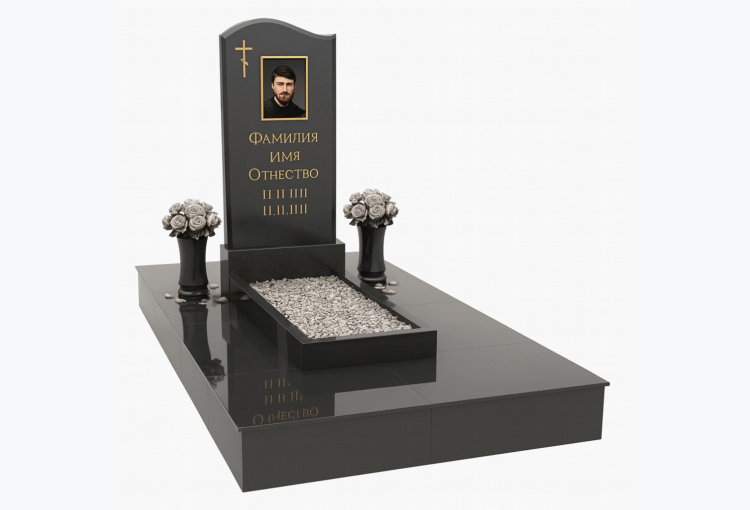 памятник из гранита габбро-диабаз