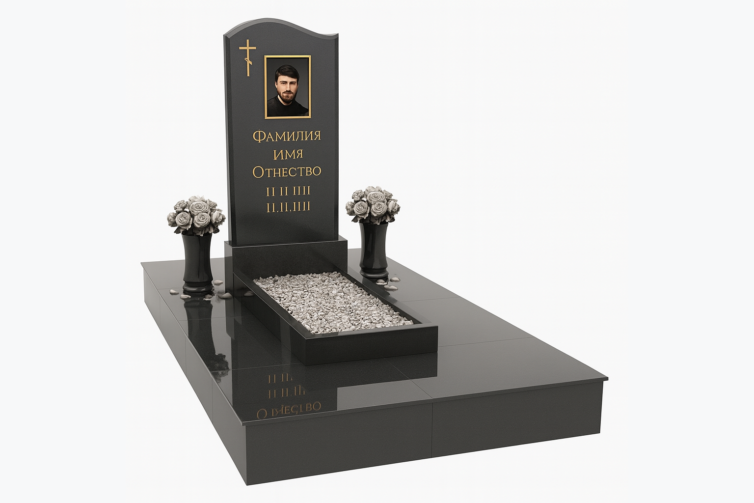 памятник из гранита габбро-диабаз